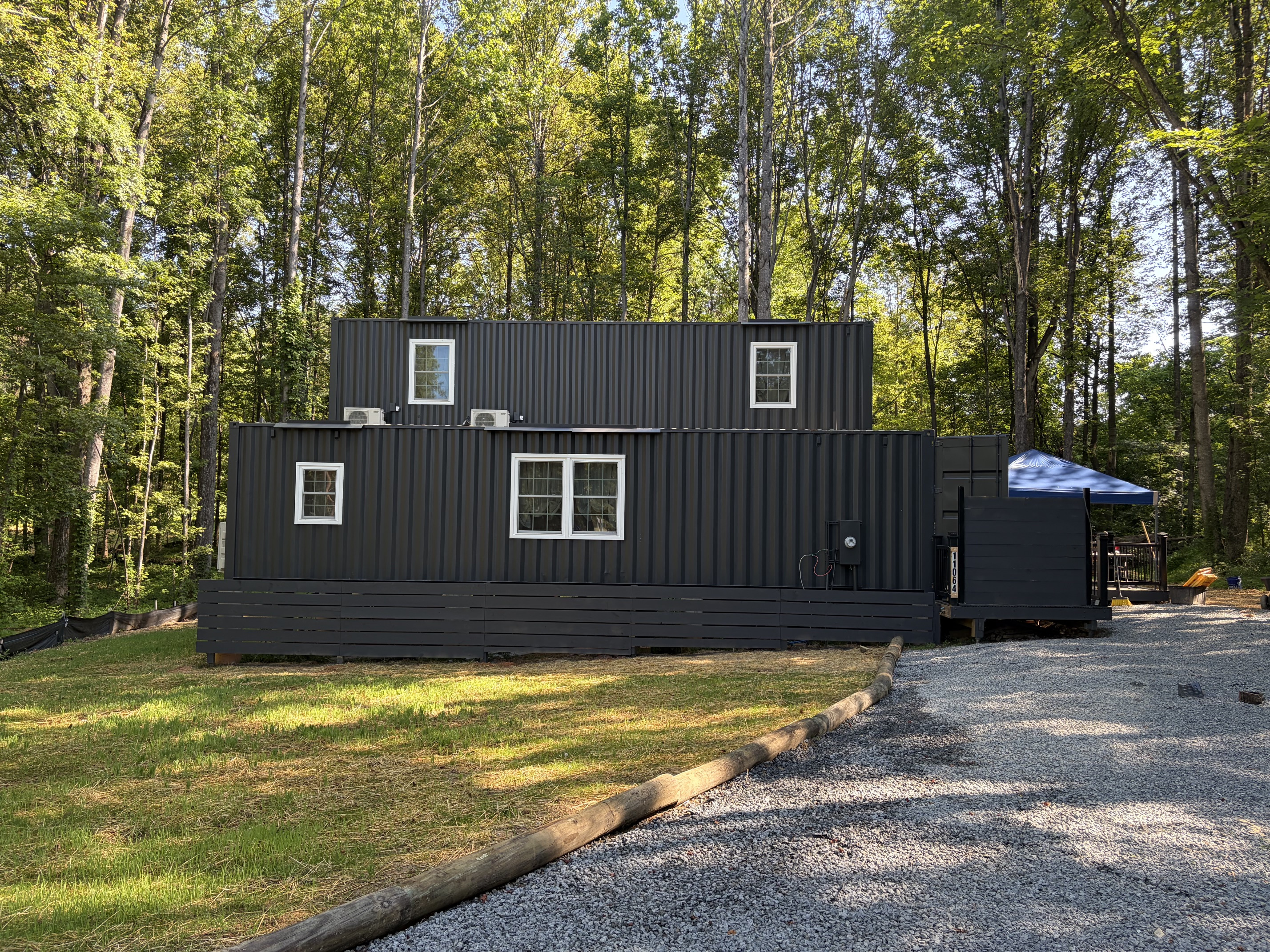 The Steel Magnolia - Lake Anna's first and only container home vacation rental.