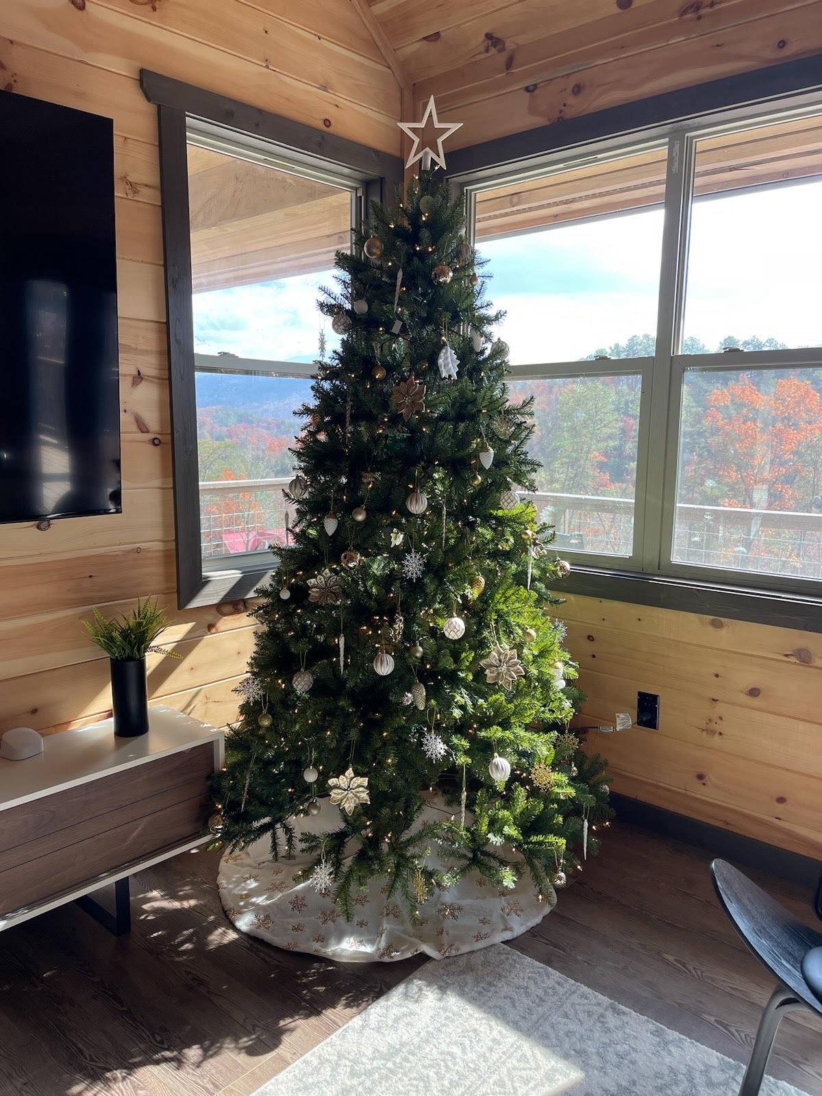 Our Christmas tree is up!  Come celebrate the holidays at Firefly!