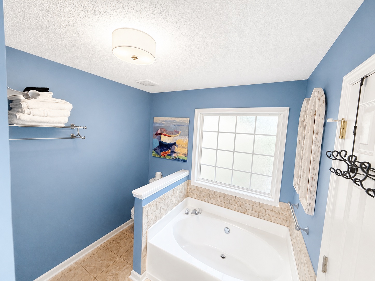 Elegant master bathroom with stylish finishes