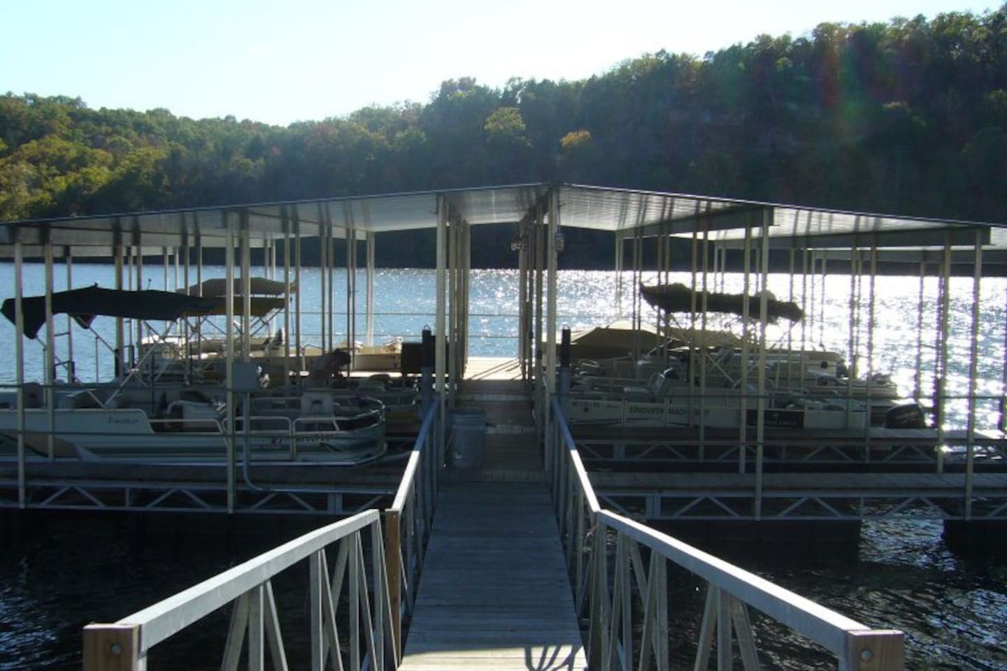 Boat dock access open to guests for fishing and sunset gazing