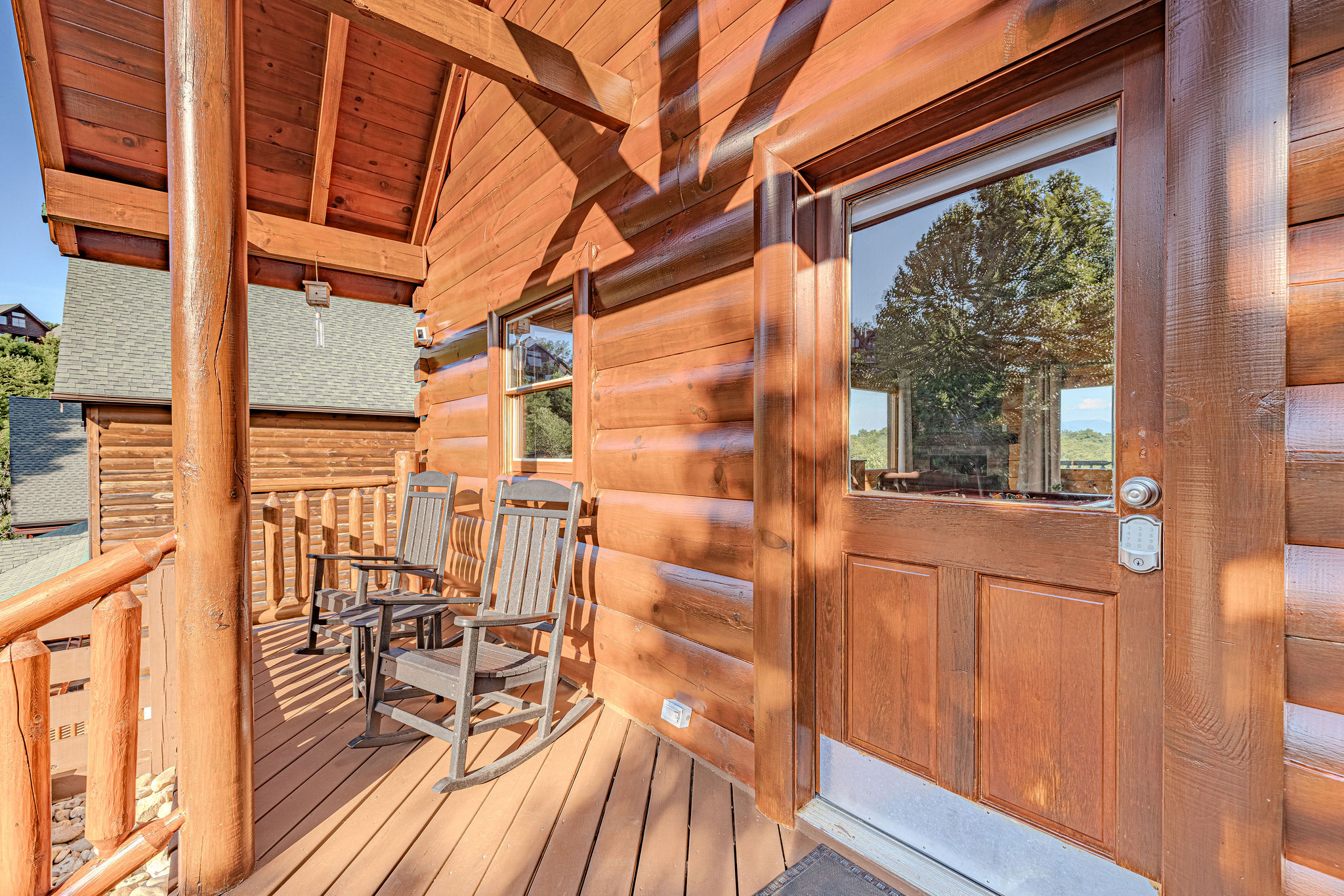 Rock, relax, repeat. Your mountain escape starts here on the front porch.