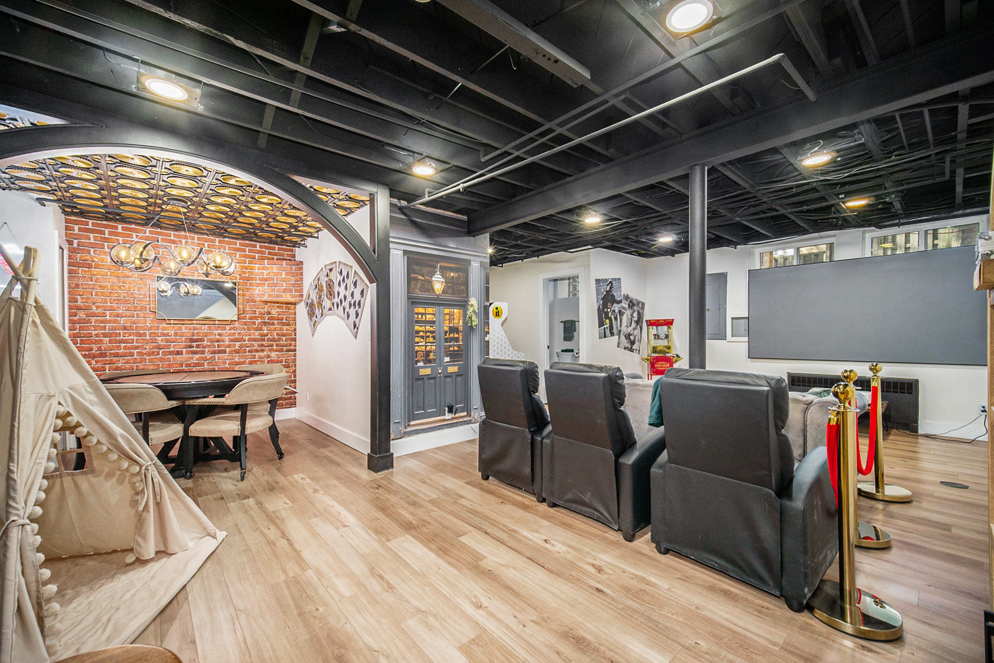 Enjoy a movie or the big game on the big screen