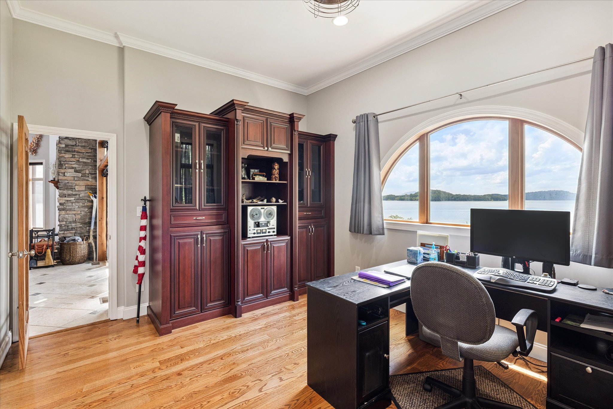 Large Study seen from back looking towards the living room