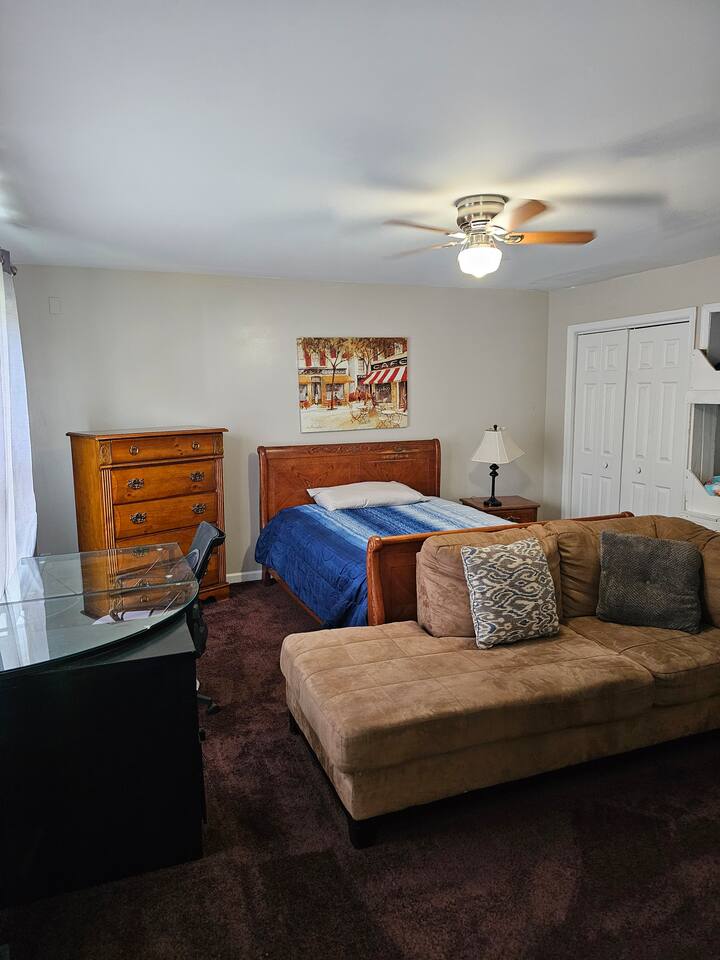 Queen Size bed and one Bunk bed