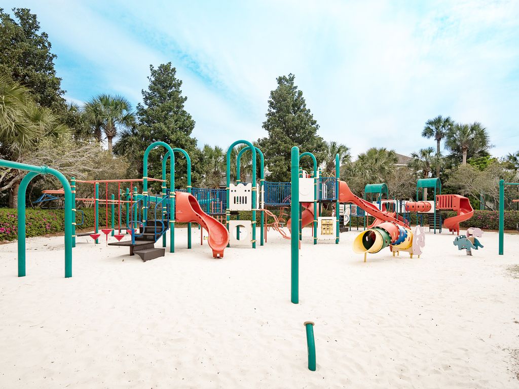 Clubhouse playground with soft, beach-style sand