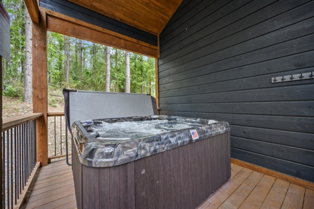 Soak, soak, soak! Hot tub time with towels provided for ultimate ease.