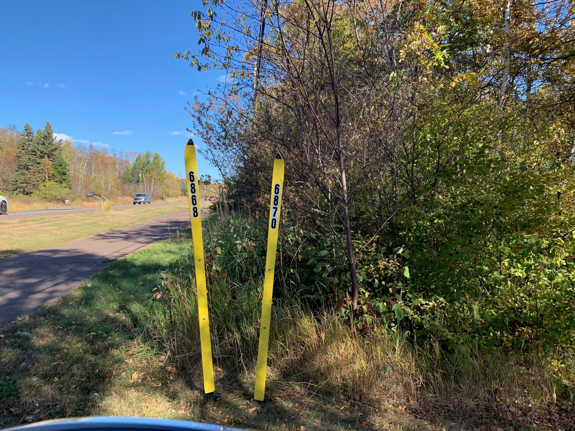 Address Sign
Travel down the driveway and veer left to the house and Lake Superior. . 