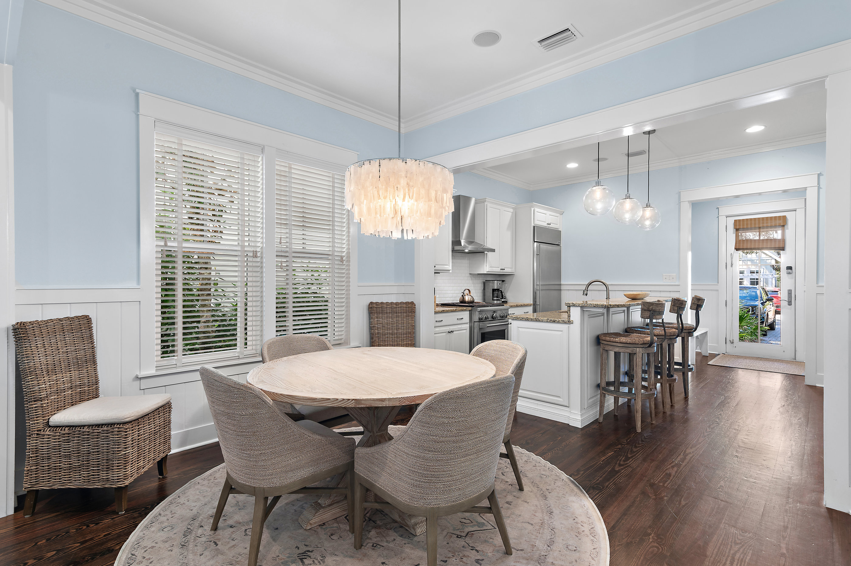 Open Dining and Kitchen Area