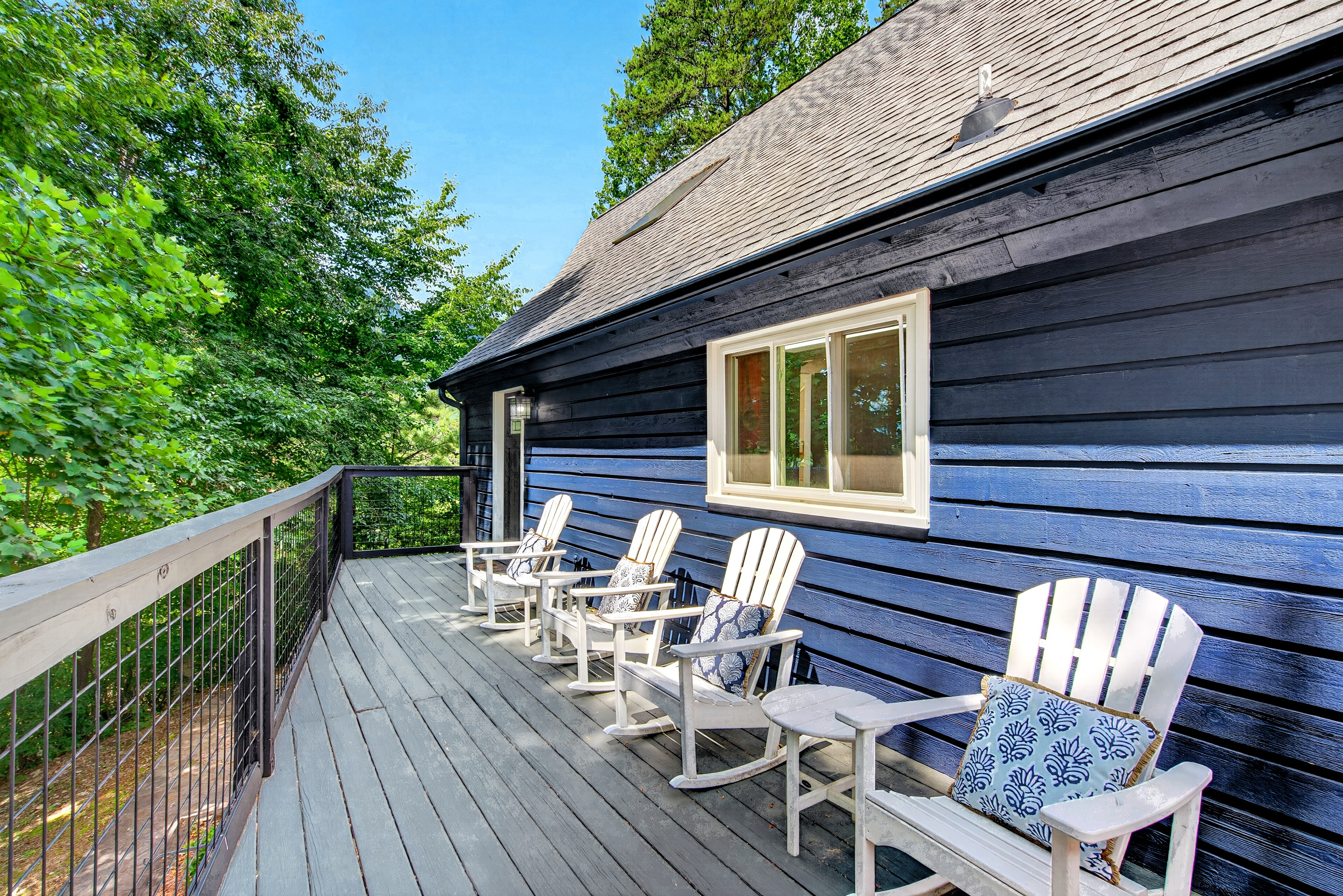 Relax on the deck and take in the views