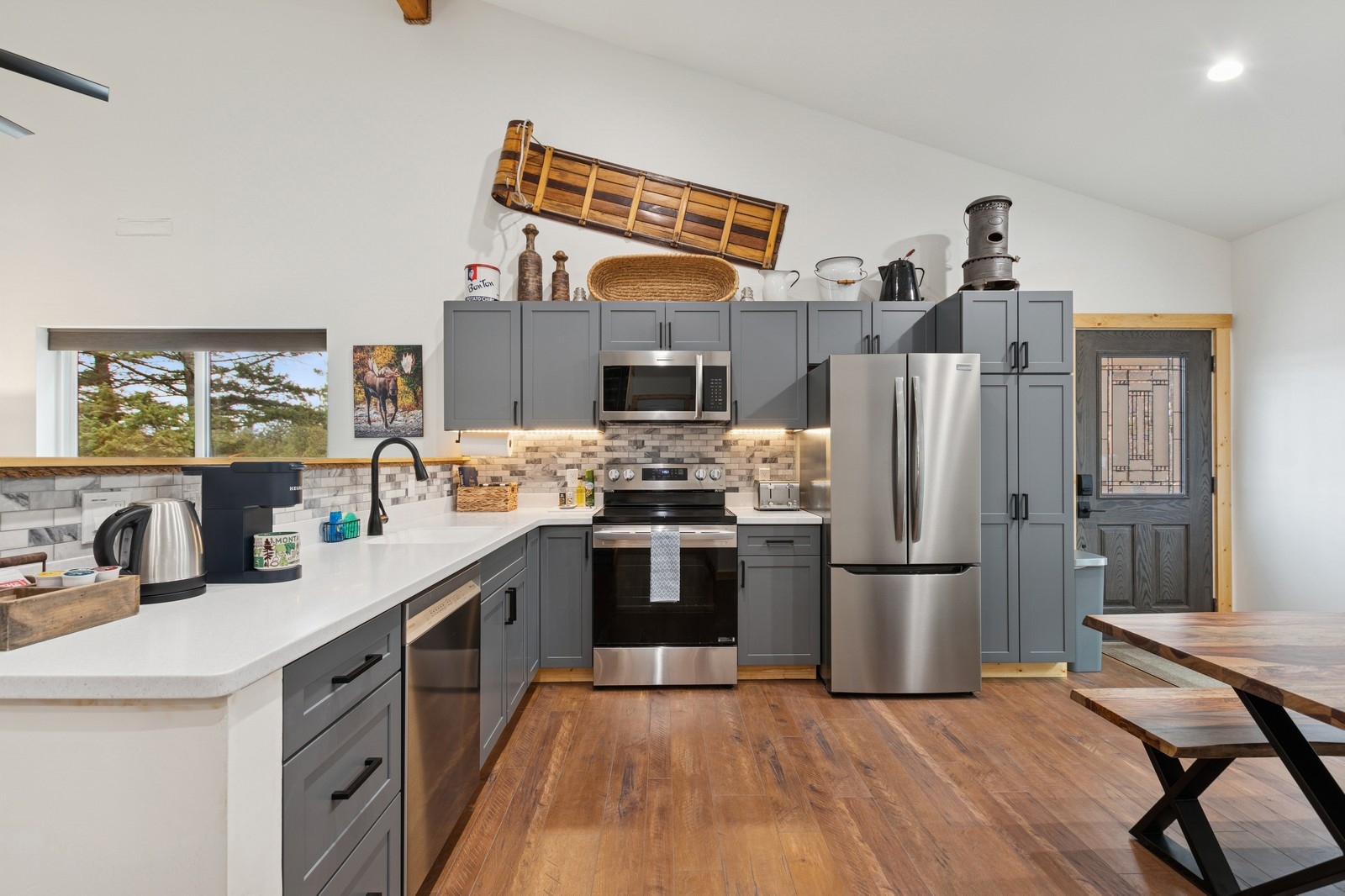 Fully Stocked Kitchen of Chug A Lug Springs Glacier National Park Rental