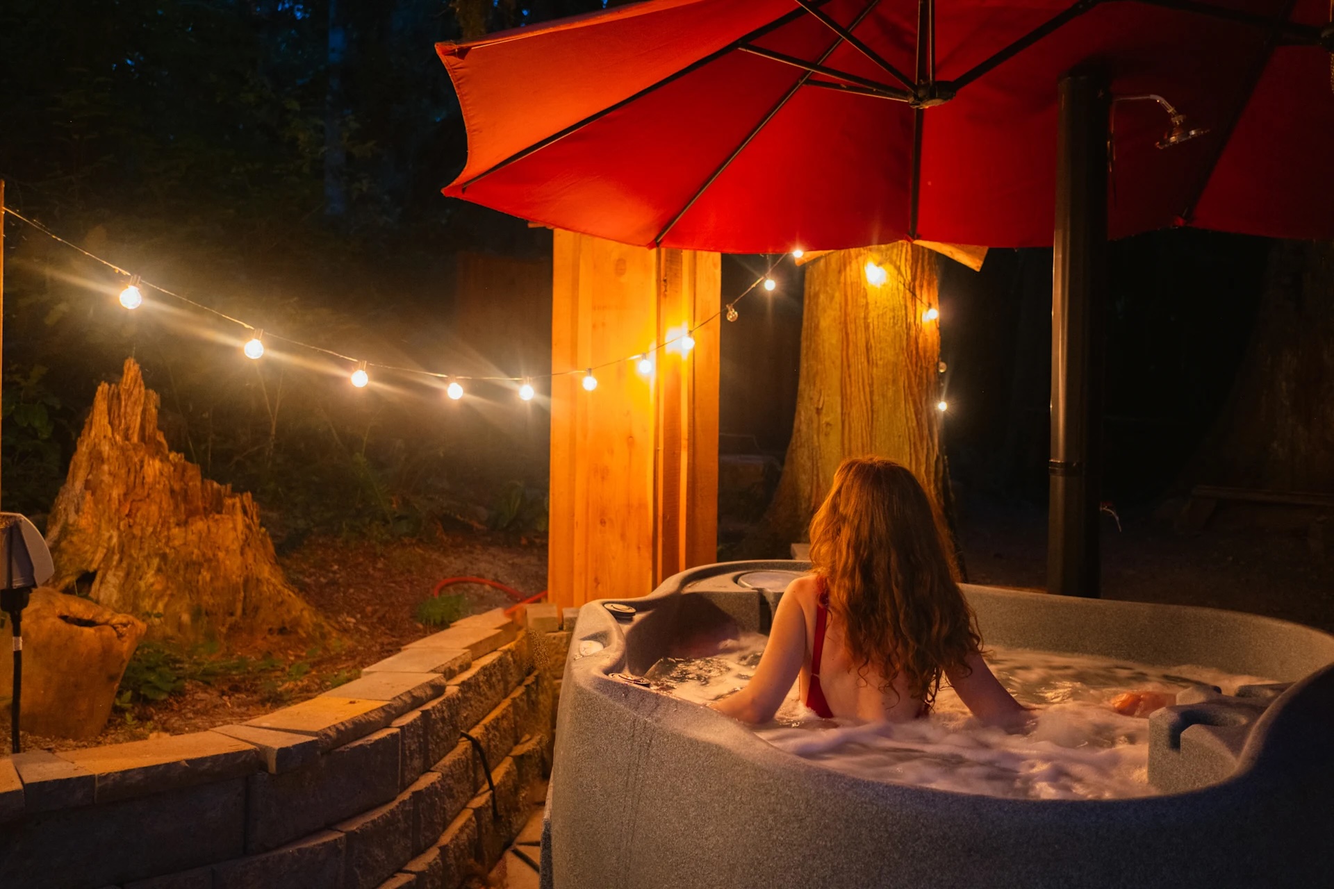 Our hottub is the perfect way to replace after a long day of hiking
