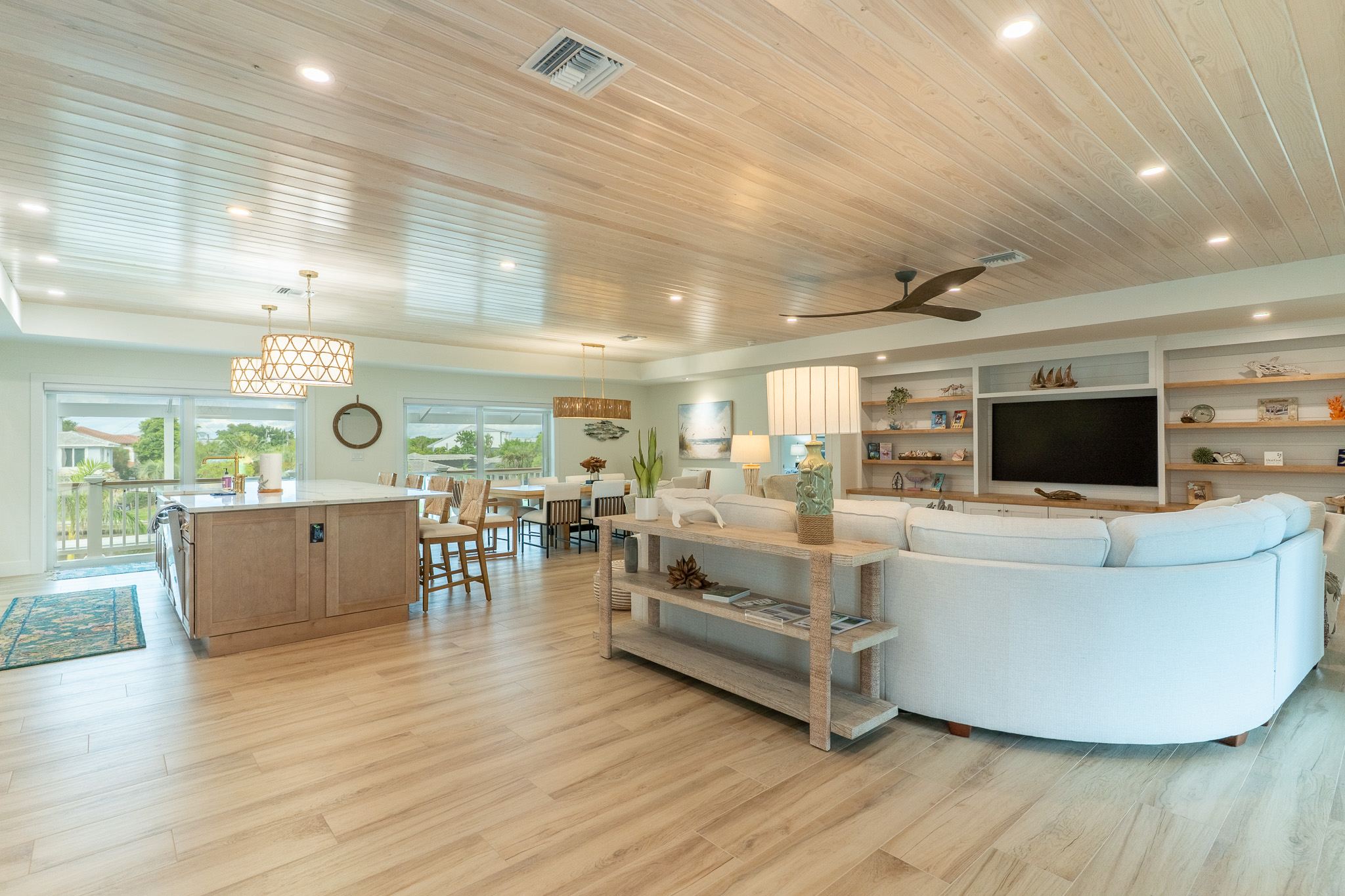 Large Open Concept Living Room