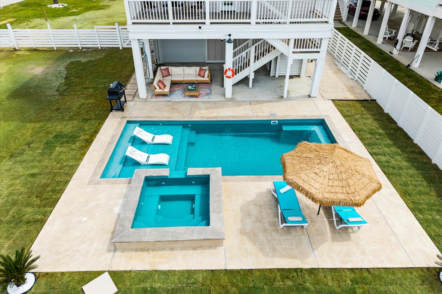 Your backyard oasis—swim, soak, and enjoy