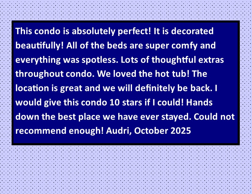 Check out our reviews from happy guests!