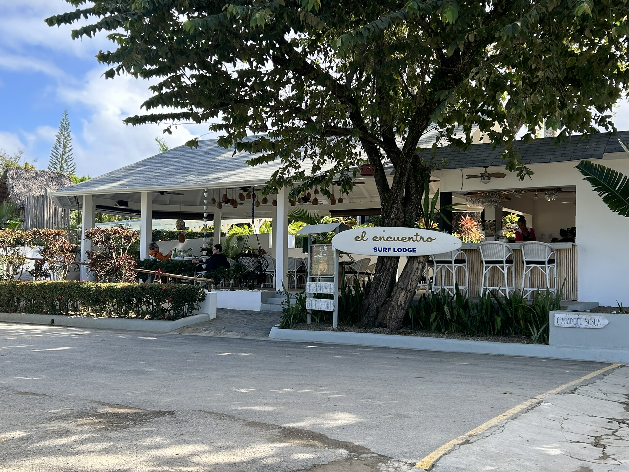 Local restaurant at encuentro beach