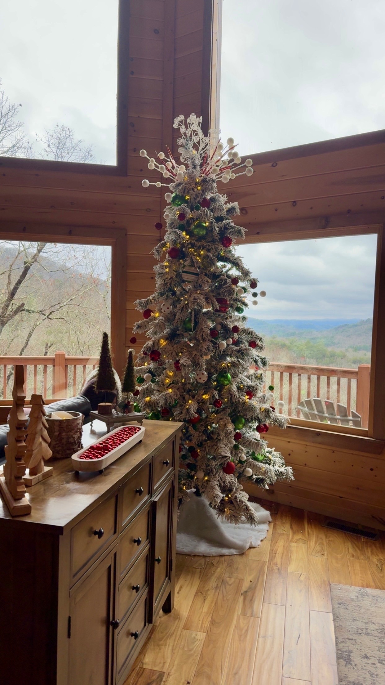 Decorated for the holidays