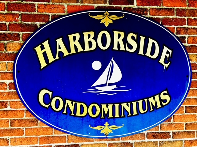 This studio unit is part of the Harborside Condominium community