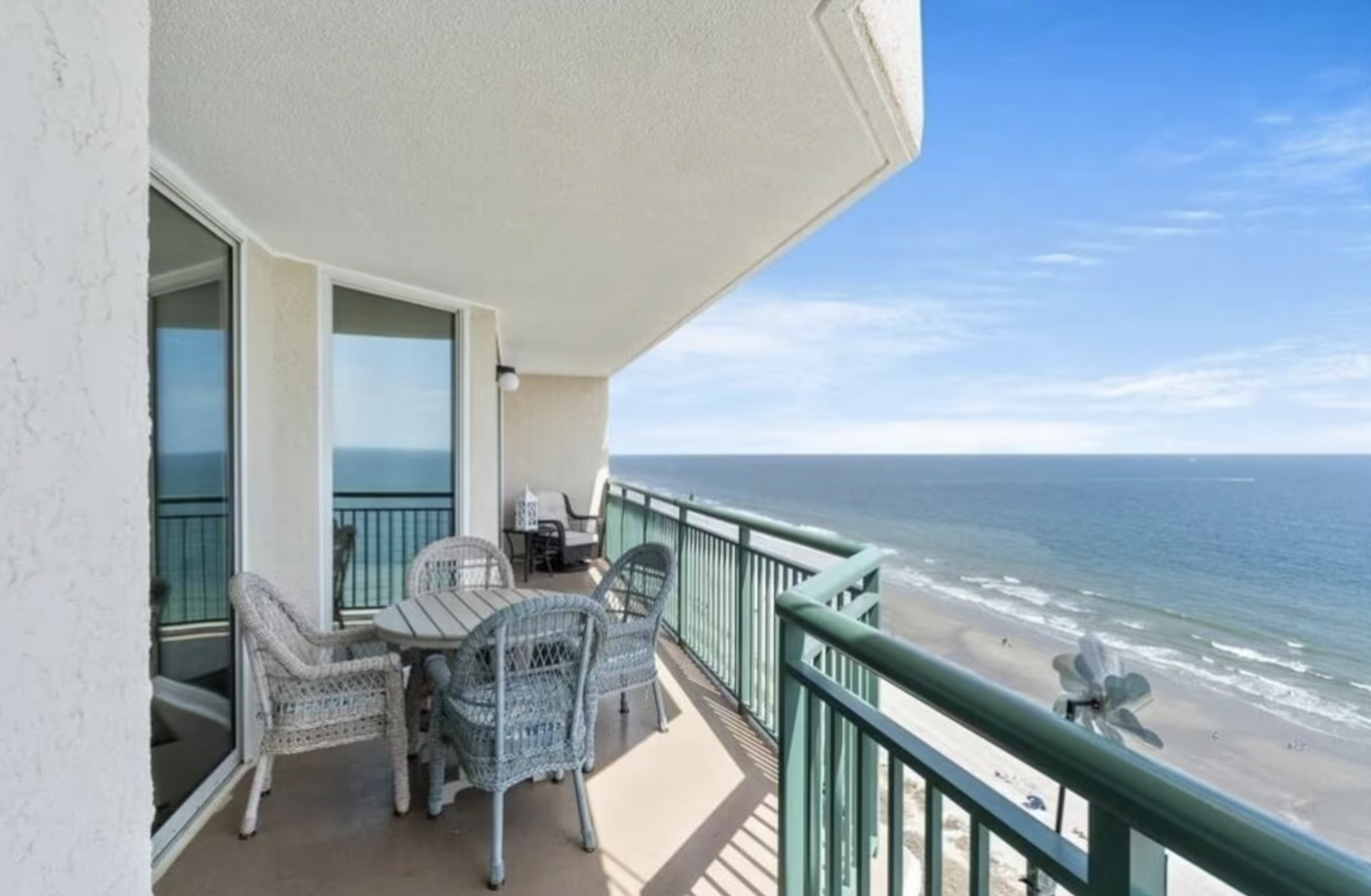 The balcony has seating and tables if you want to have an outdoor snack.