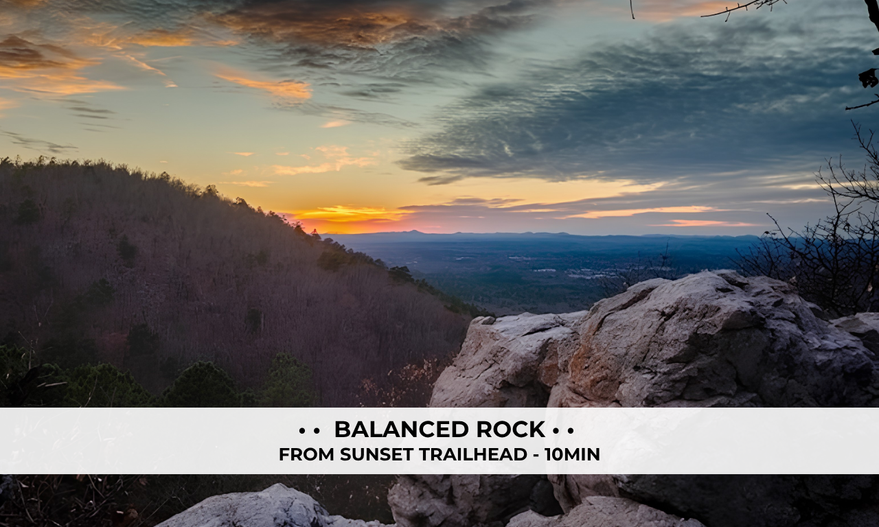The area is filled with scenic hikes and outlooks, like Balanced Rock.