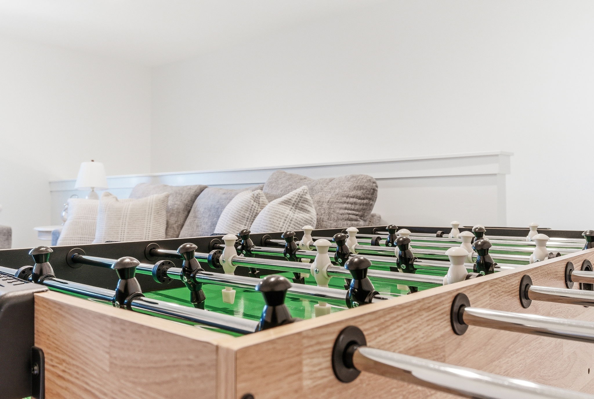 Warning: family rivalries may intensify.  Rack up the wins, celebrate the goals, and make this game room the backdrop for your favorite vacation memories.
