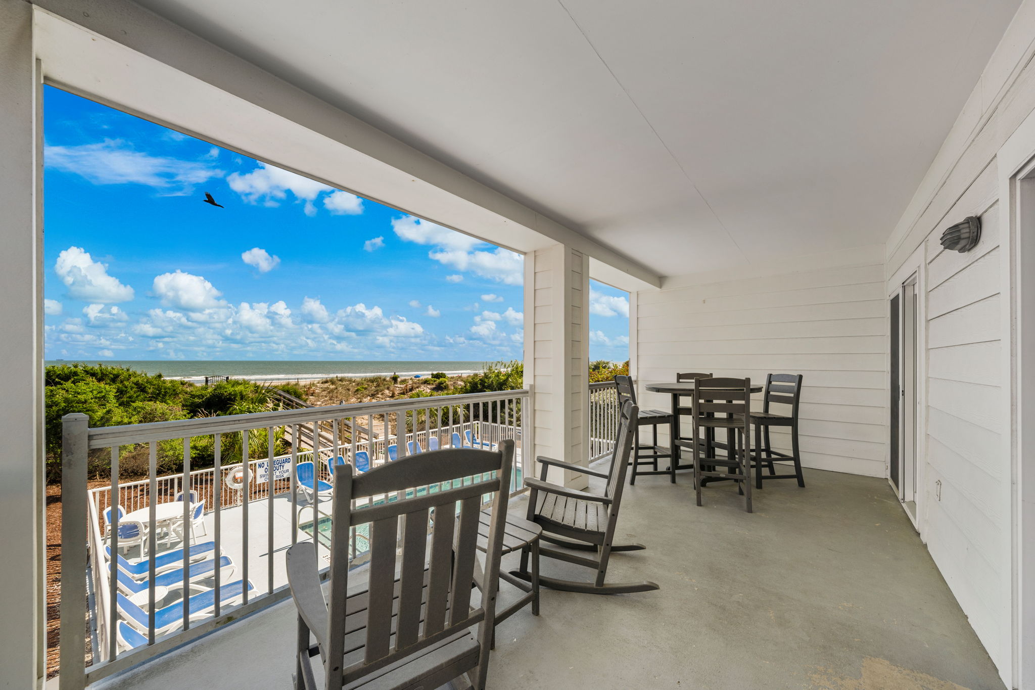 Back deck | Starfish | Oceanview 101 | 1116 Ocean Blvd, Isle of Palms, SC | IOP Escapes