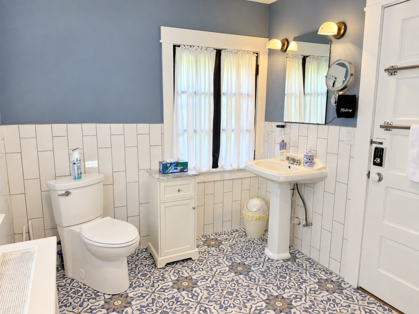 First floor bath w/ shower off hallway near great room
