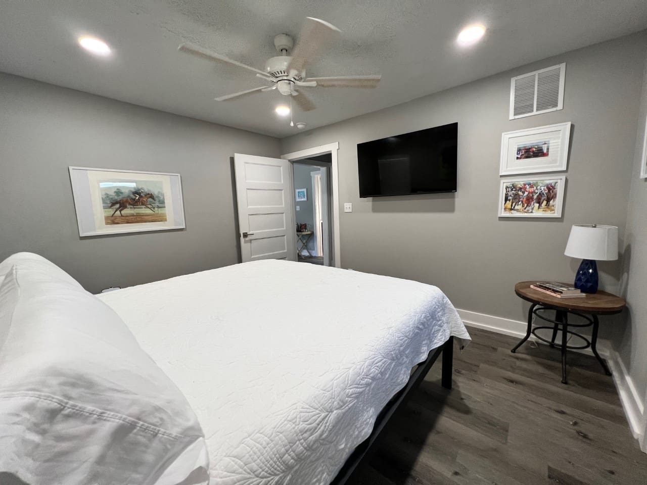 Bedroom Retreat: Enjoy a restful night with stylish decor and modern amenities just steps from adventure!