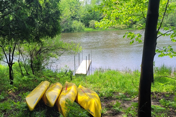 Kayaks available for use