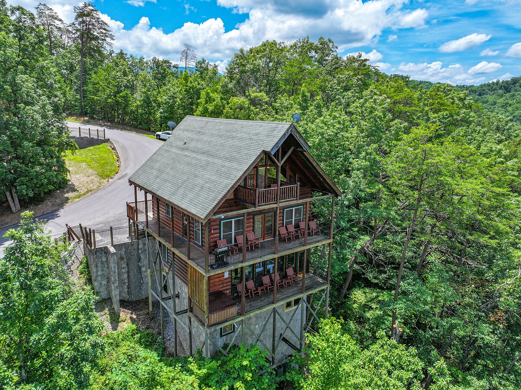 Showcasing our cabin's rustic charm and scenic surroundings