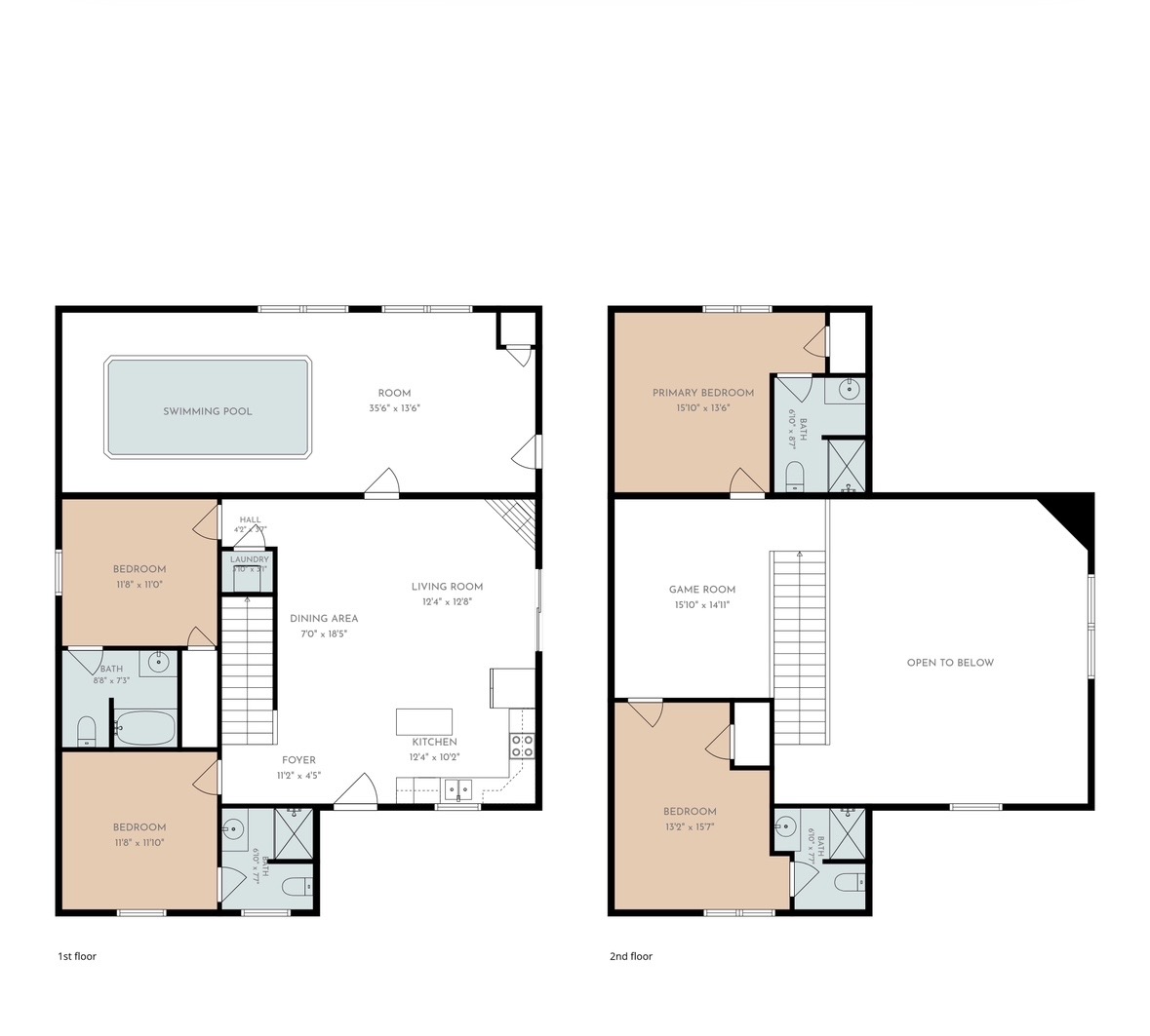 1st and 2nd floor layout together