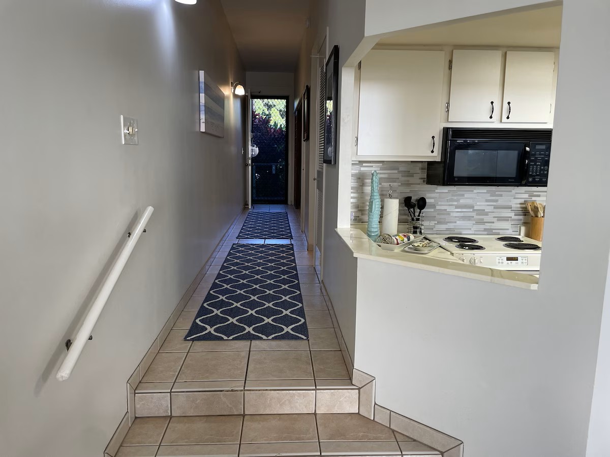 Looking towards the entry door