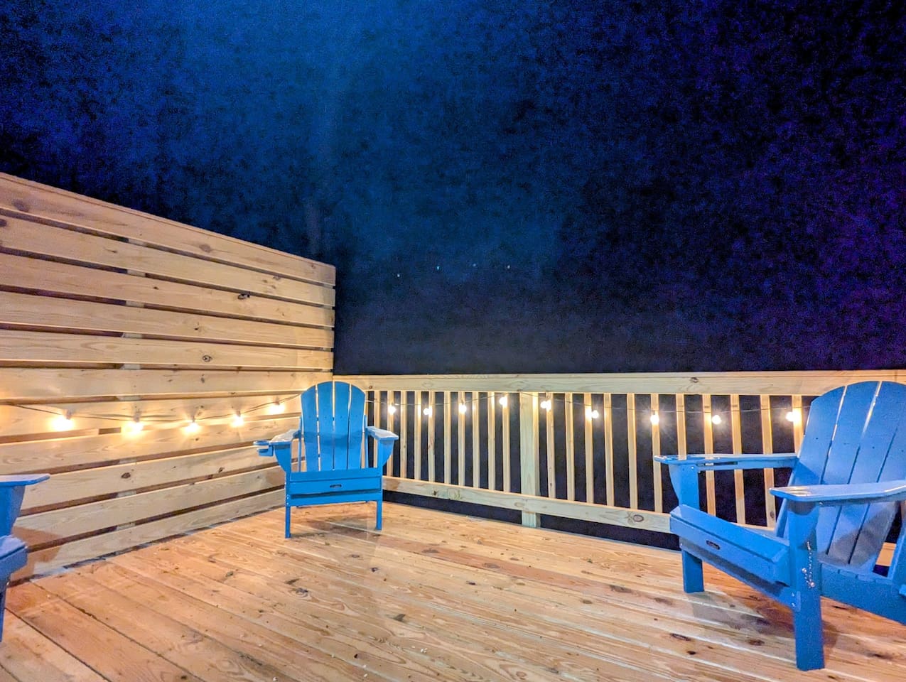 Deck at night