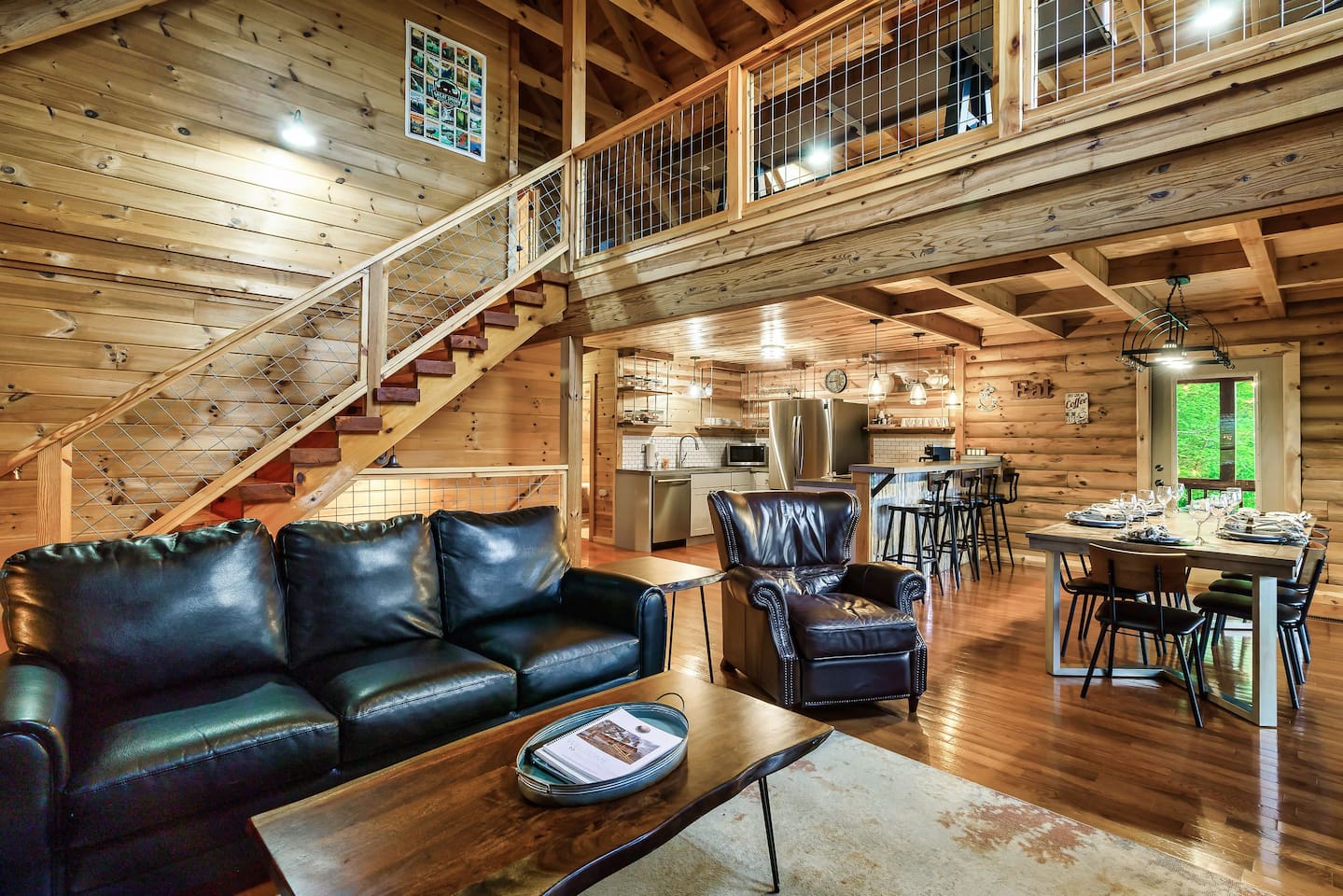 living area - from the fireplace