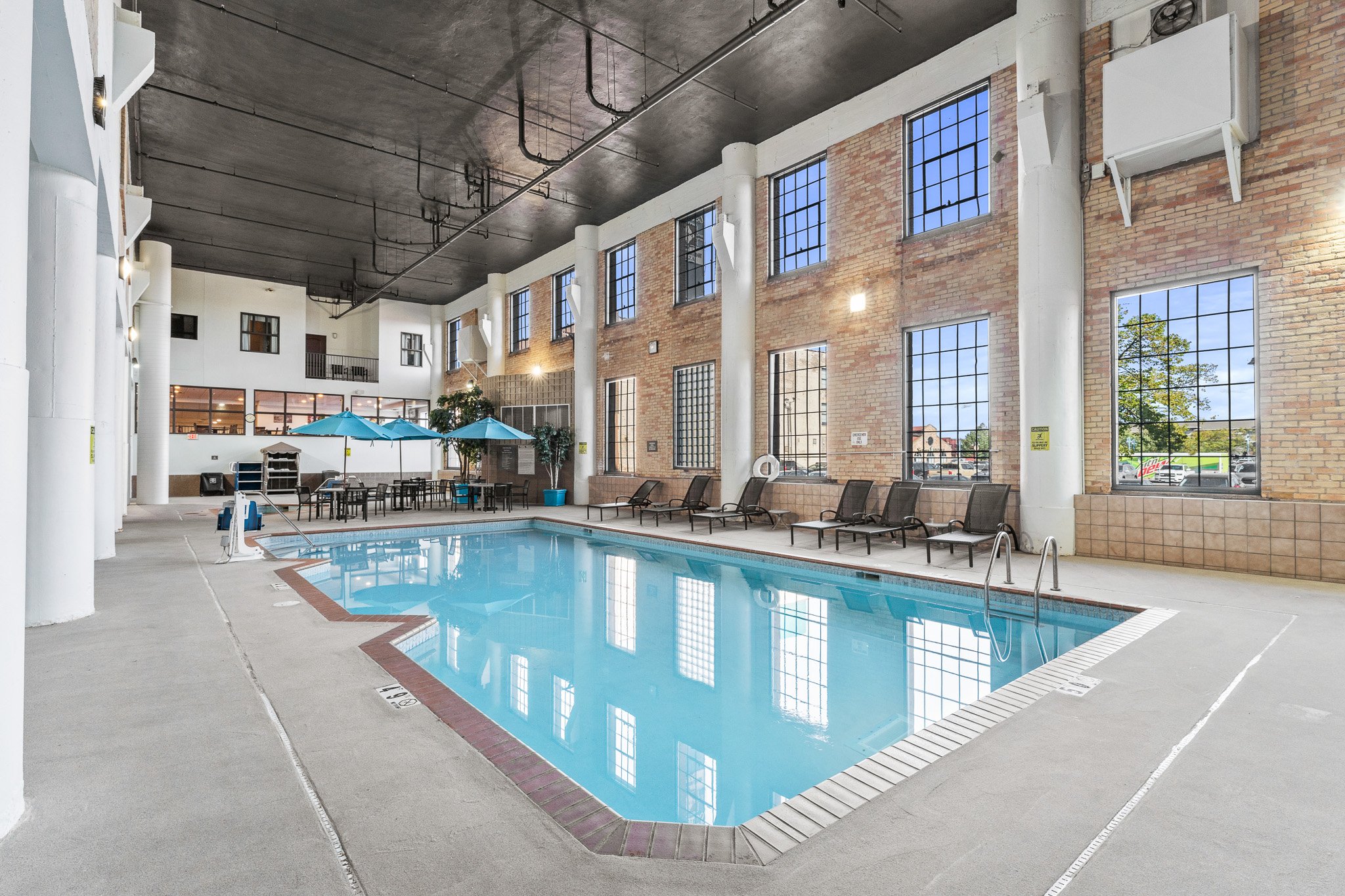 Welcome to Captain's Quarters by The Brix! A newly renovated 2-Bedroom, 2-Bathroom corner suite with spectacular views of the William A. Irvin and downtown. Perfect for families, this spacious condo features a full kitchen, foosball, air hockey, and pool!
