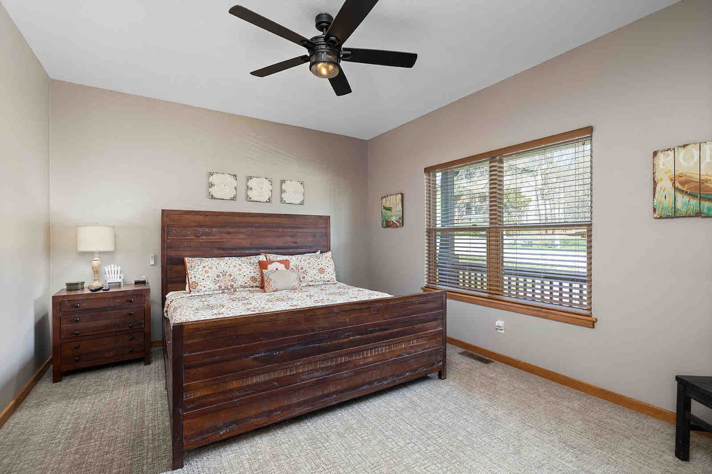 Main Level King Bedroom with daybed and trundle