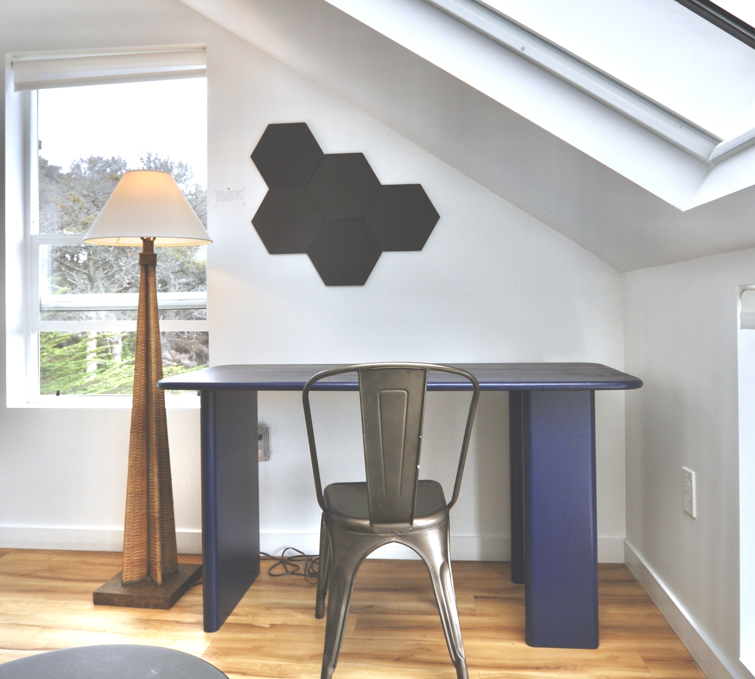 Dedicated workspace with ocean views and high-speed internet