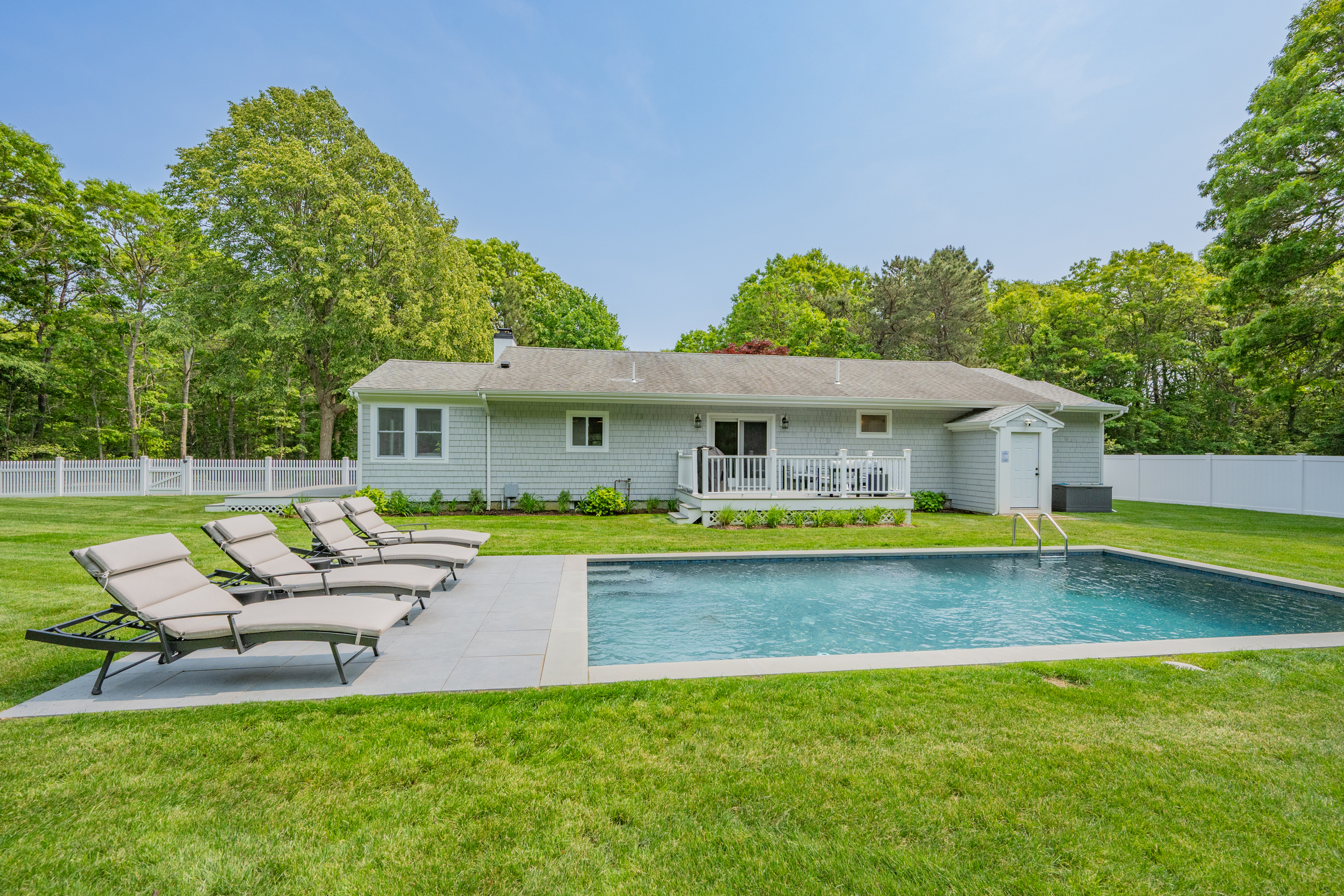 Soak up the sun and cool off in our private outdoor swimming pool!