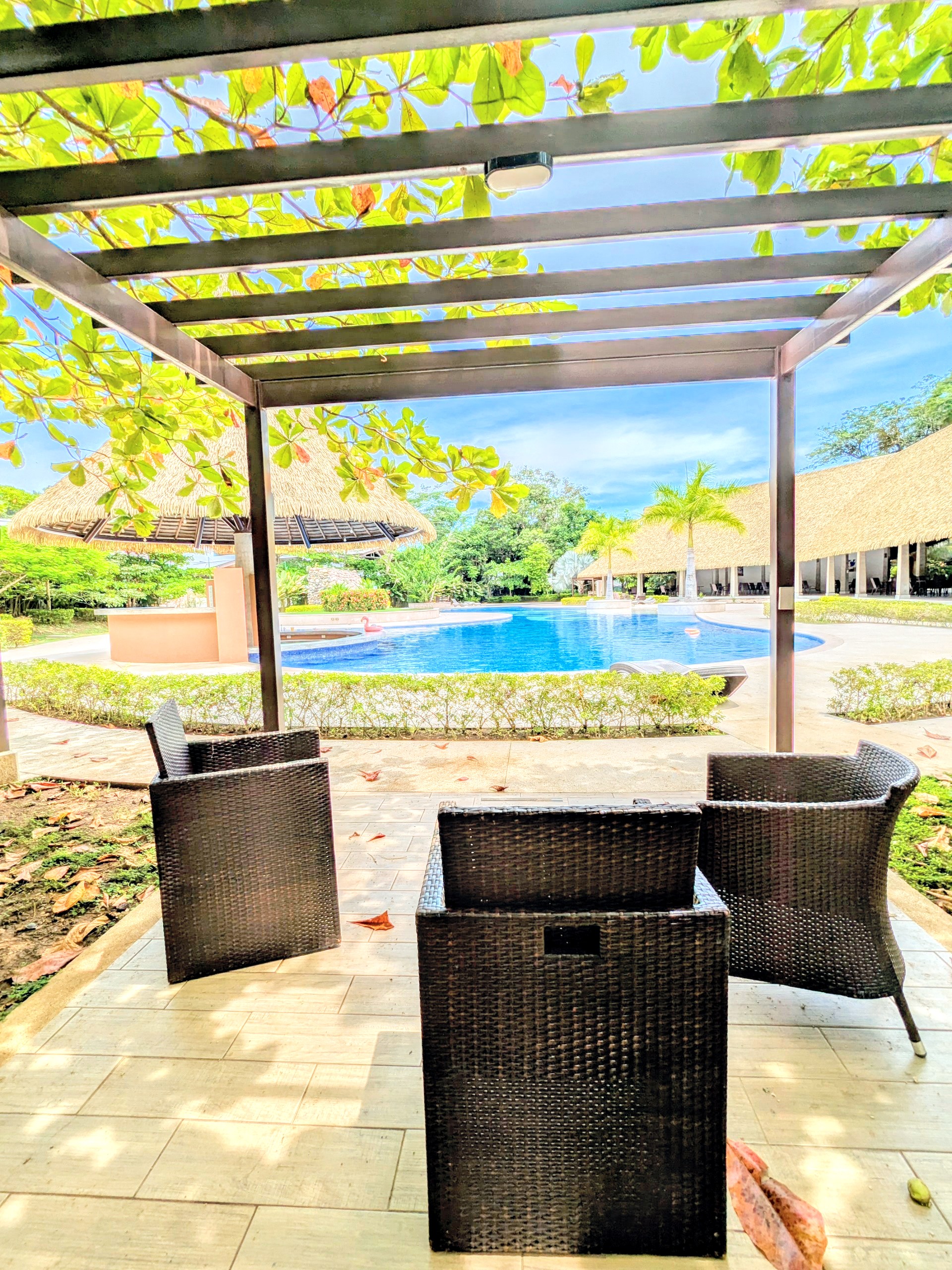 Poolside gazebo