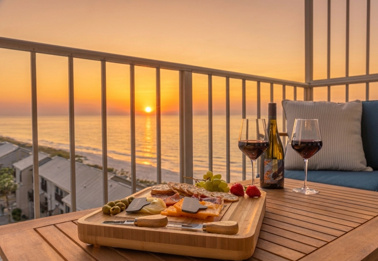 Breath taking and mood-setting gulf views are included with your stay.