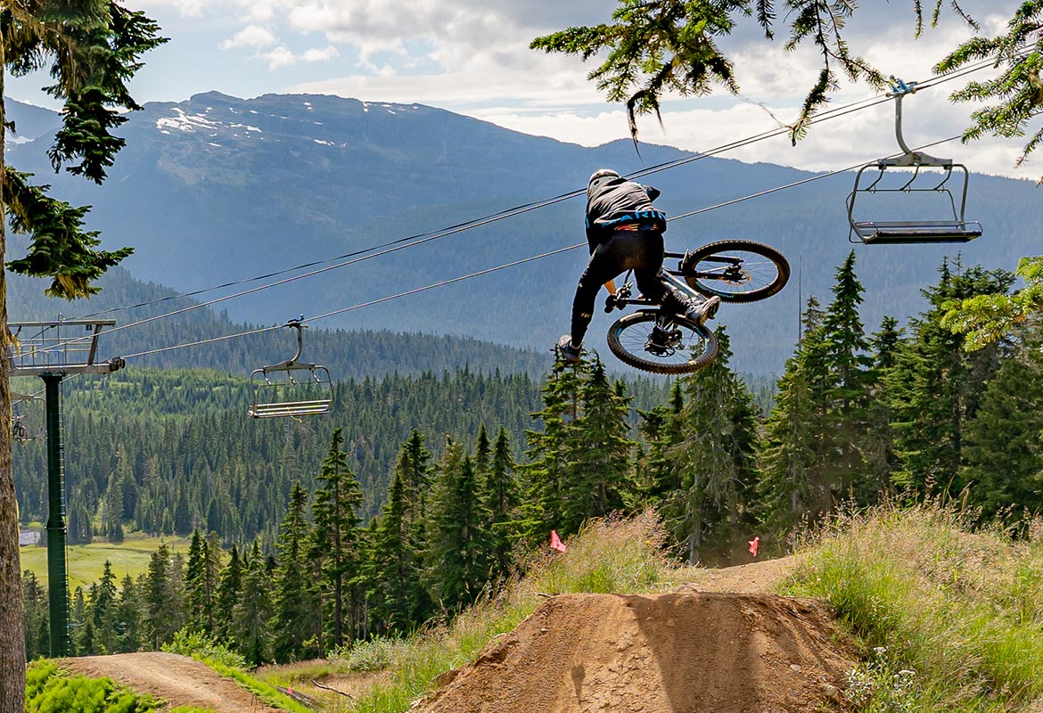 Downhill bike trails