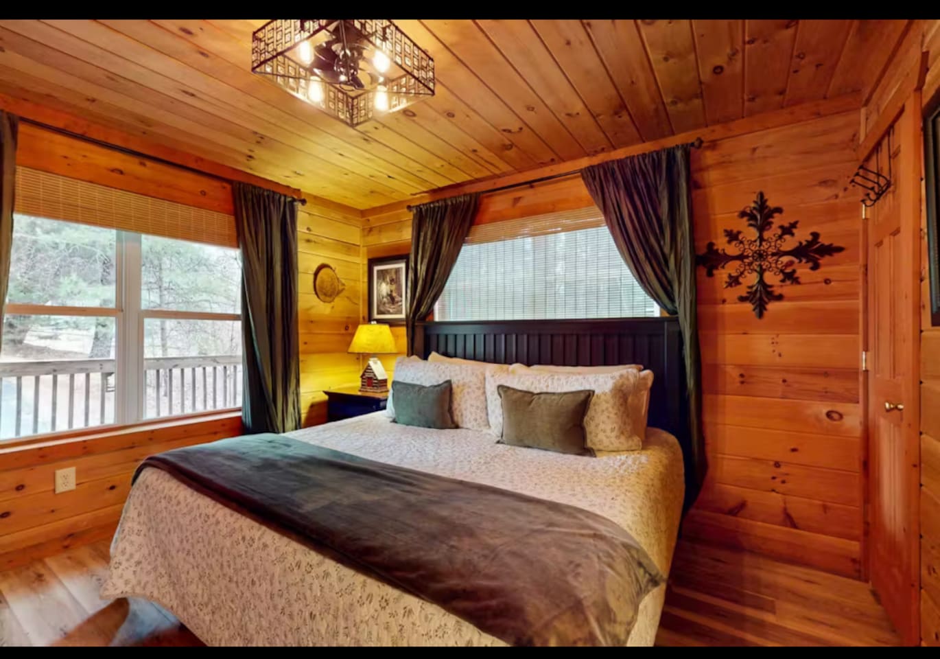 "Unwind in the Spacious Master Suite Offering Comfort and Tranquility"