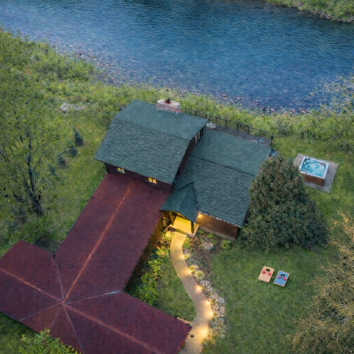 A serene riverside escape for the entire family