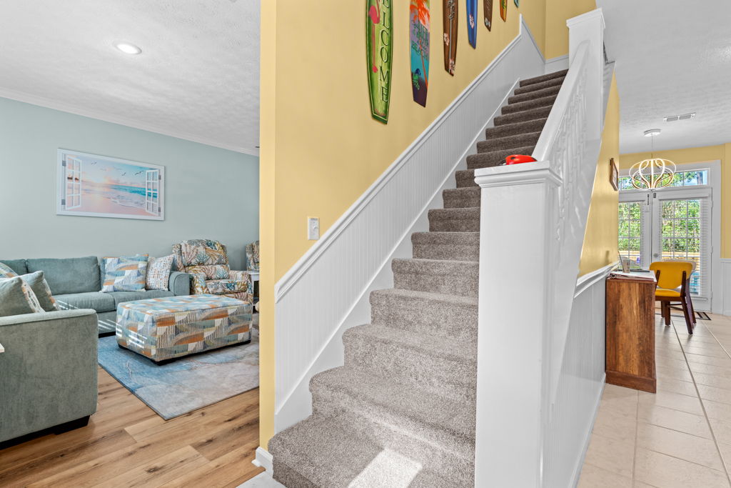 Staircase/Living Room