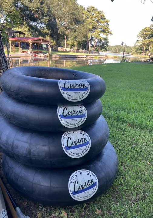 Tubes for floating in the lake!