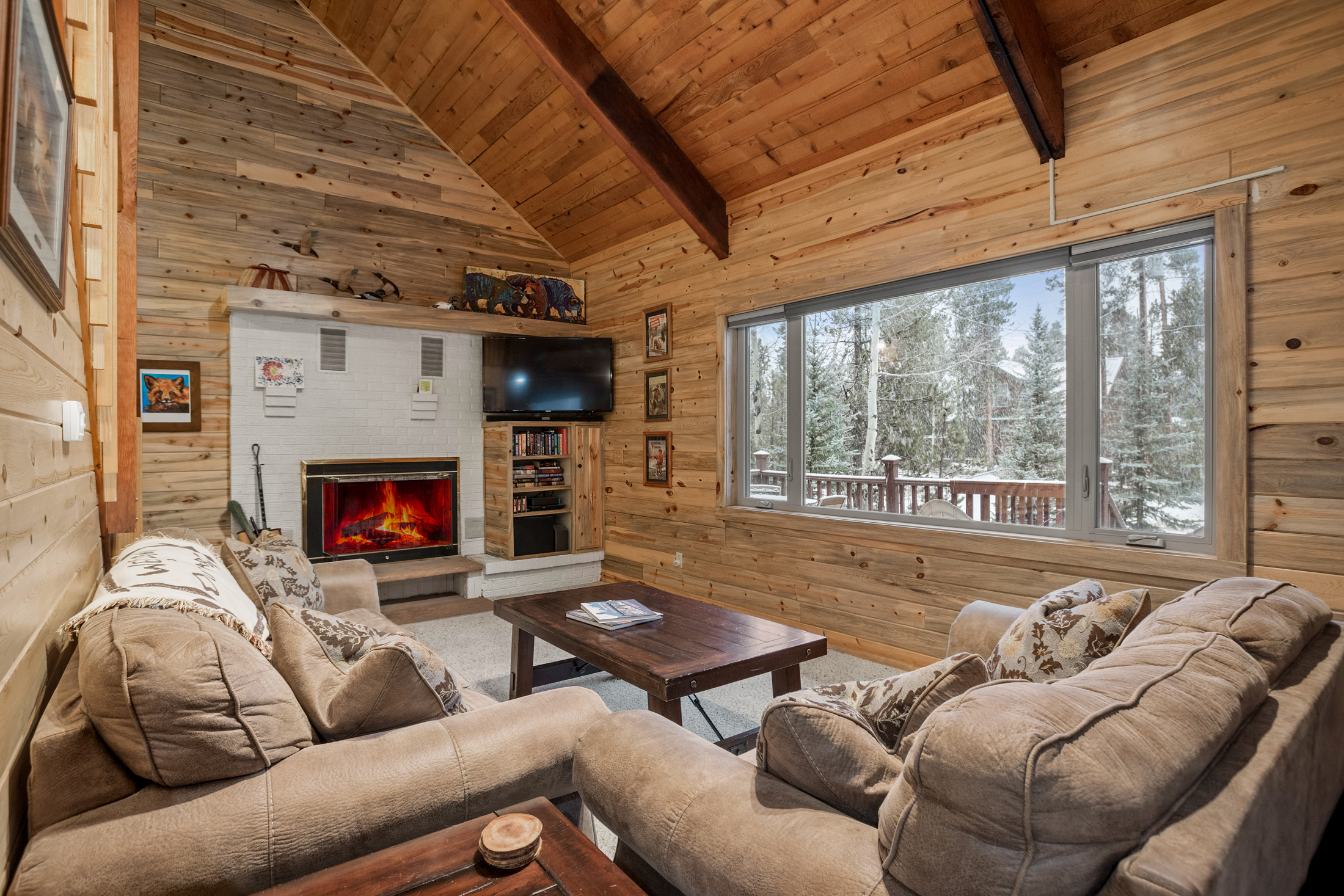 Wood Burning Fireplace