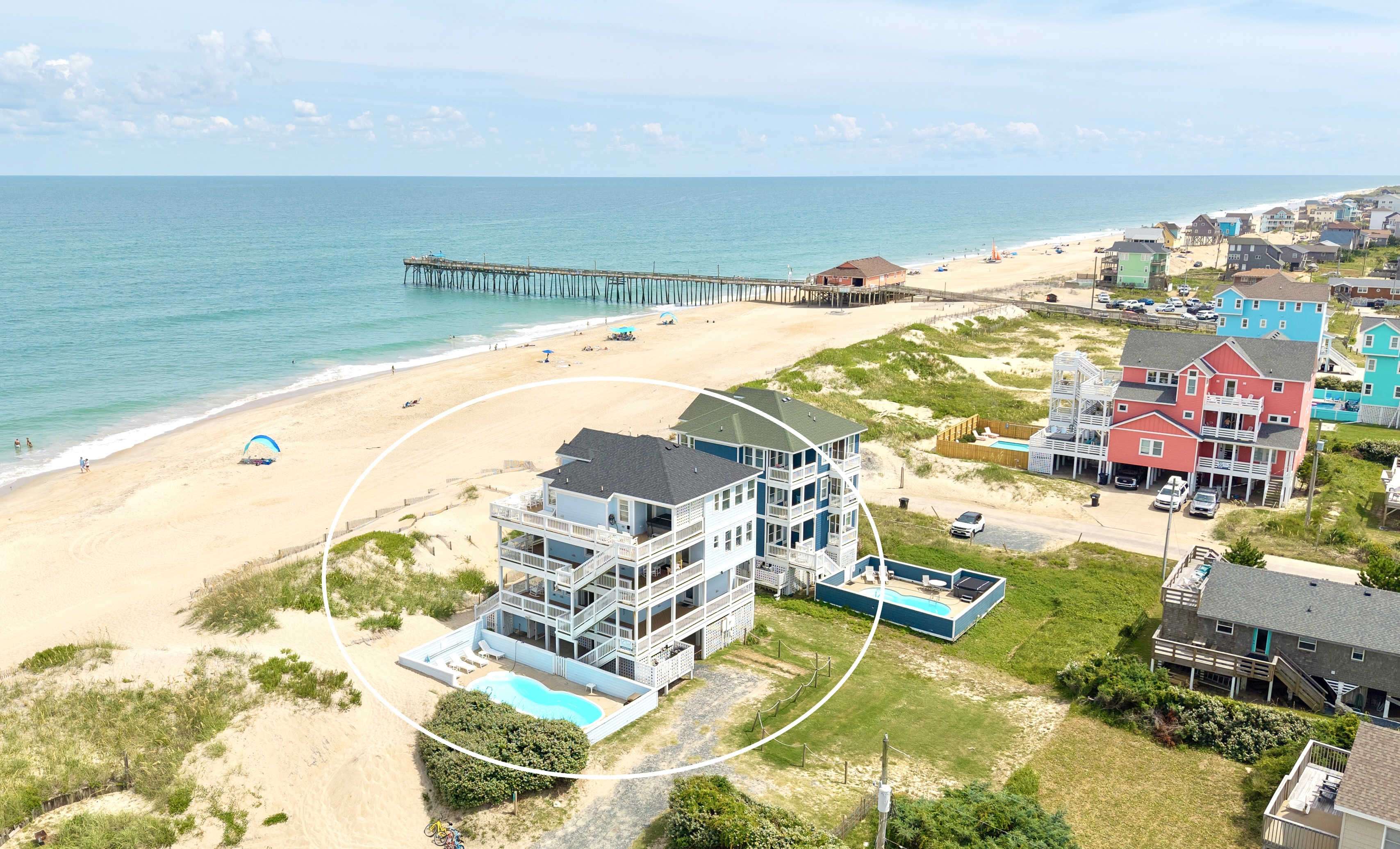 Aerial view of our wonderful beach
