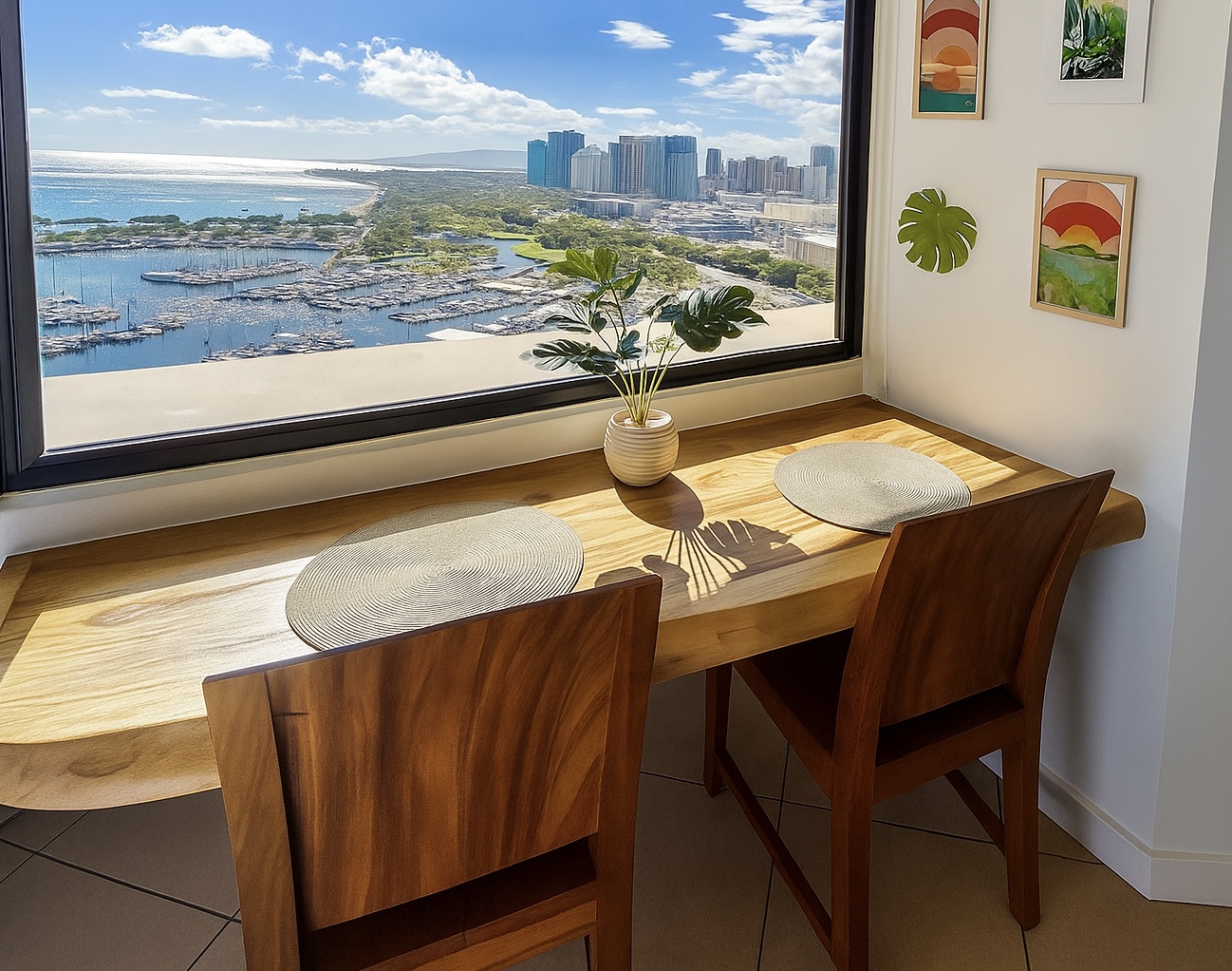 Experience the perfect blend of work and paradise in Waikiki — where stunning ocean views, vibrant city life, and natural beauty come together to create an unforgettable destination.