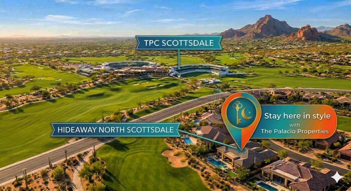 Large 2BR living space, 15-minute walk to the WM Phoenix Open