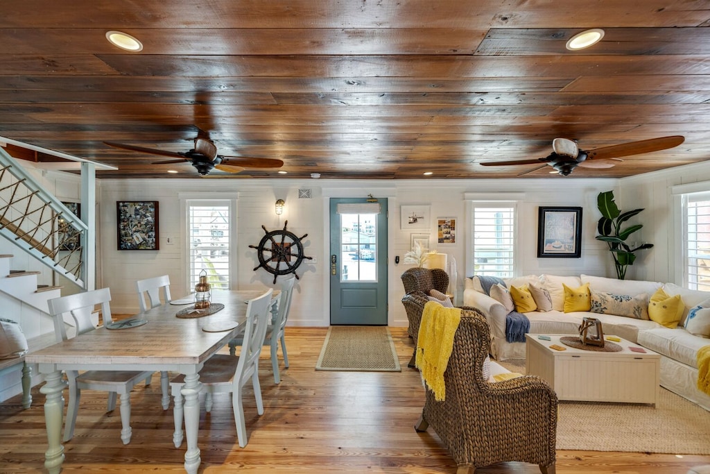 All of the tongue and groove walls and ceilings are original
