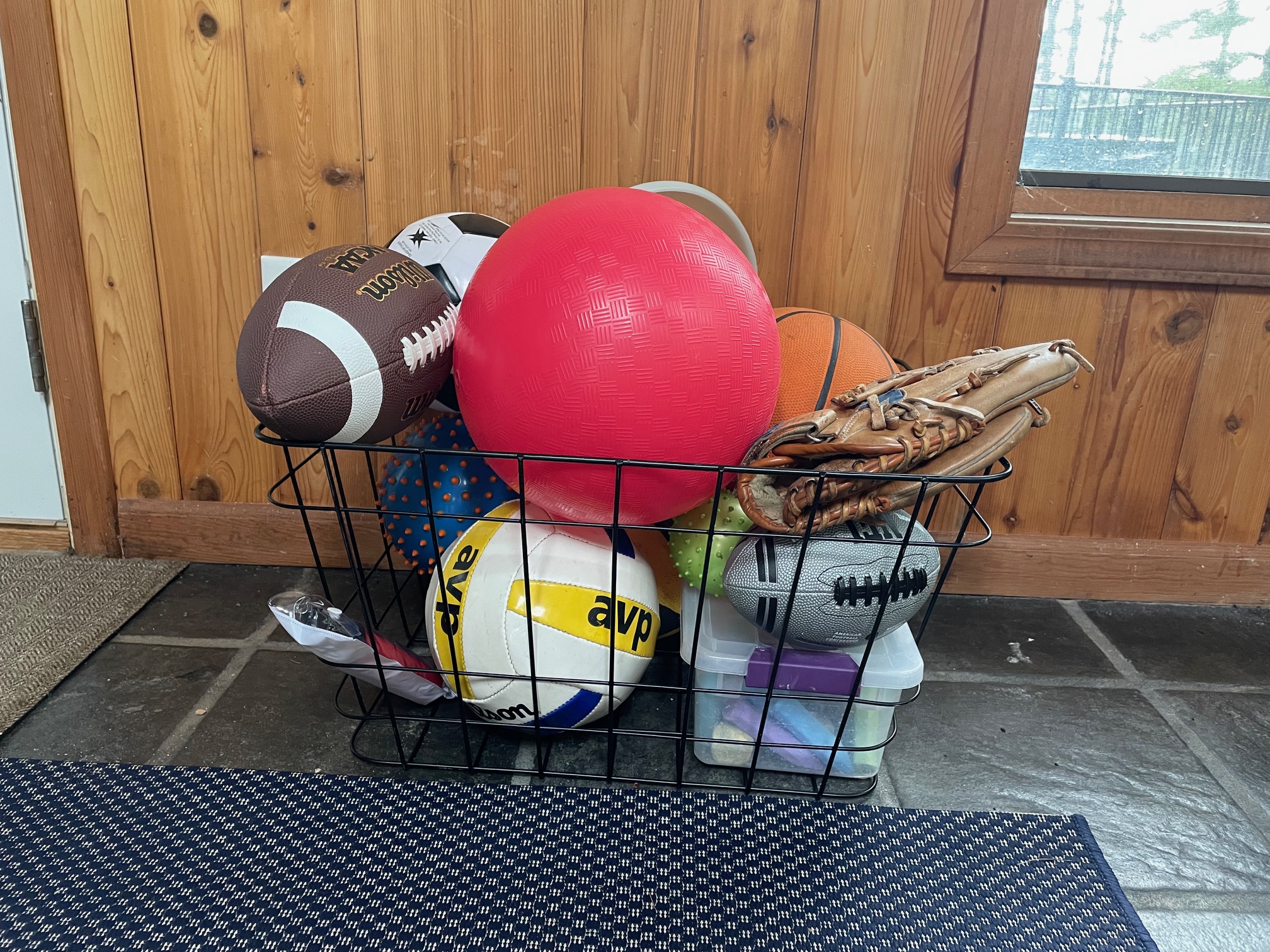 A full selection of outdoor balls is available